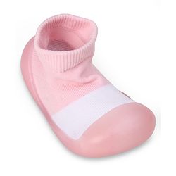Cute Walk by Babyhug Slip On Socks Shoes - Pink