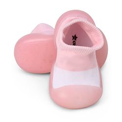 Cute Walk by Babyhug Slip On Socks Shoes - Pink