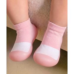 Cute Walk by Babyhug Slip On Socks Shoes - Pink