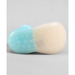 Cute Walk by Babyhug Slip On Sock Shoes With Polka Dots Design - Light Blue