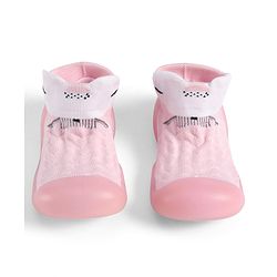 Cute Walk by Babyhug Slip On Sock Shoes - Pink