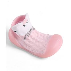 Cute Walk by Babyhug Slip On Sock Shoes - Pink