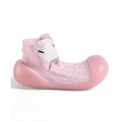 Cute Walk by Babyhug Slip On Sock Shoes - Pink