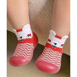 Cute Walk by Babyhug Slip On Sock Shoes - Pink