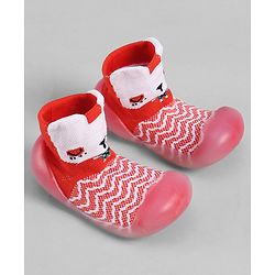 Cute Walk by Babyhug Slip On Sock Shoes - Pink