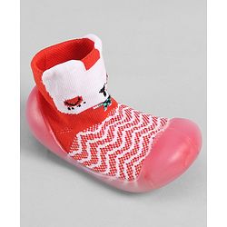 Cute Walk by Babyhug Slip On Sock Shoes - Pink