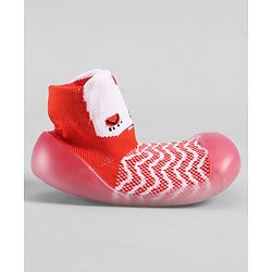 Cute Walk by Babyhug Slip On Sock Shoes - Pink