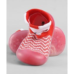 Cute Walk by Babyhug Slip On Sock Shoes - Pink