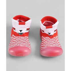 Cute Walk by Babyhug Slip On Sock Shoes - Pink