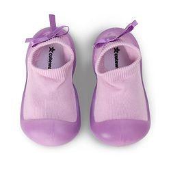 Cute Walk by Babyhug Slip On  Solid Socks Shoes - Purple