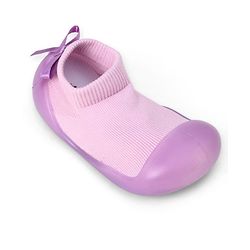 Cute Walk by Babyhug Slip On  Solid Socks Shoes - Purple
