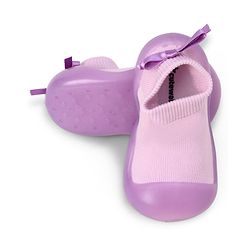 Cute Walk by Babyhug Slip On  Solid Socks Shoes - Purple