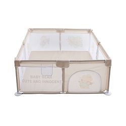 Babyhug Playpen & Play Yard  Yellow| 150 x 180 cm Large Play Area| Zipper Door & Toy Pouch| Foldable Indoor & Outdoor Playpen| Safe & Sturdy| for 05 Years Boys & Girls| Easy to Assemble
