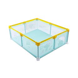 Babyhug Smart Portable Playpen with Safety Lock & Play Fence  Light Blue| Spacious Baby Play Area| Foldable Panels| Indoor & Outdoor Use| Easy to Assemble| Safe Play Zone for Babies & Toddlers