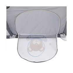Babyhug Smart Portable Playpen with Safety Lock & Play Fence  Grey| Spacious Baby Play Area| Foldable Panels| Indoor & Outdoor Use| Easy to Assemble| Safe Play Zone for Babies & Toddlers