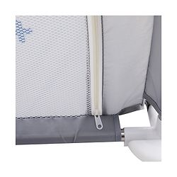 Babyhug Smart Portable Playpen with Safety Lock & Play Fence  Grey| Spacious Baby Play Area| Foldable Panels| Indoor & Outdoor Use| Easy to Assemble| Safe Play Zone for Babies & Toddlers