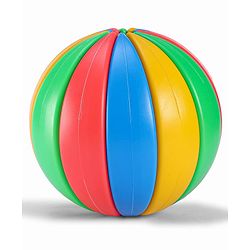 Babyhug Activity Exercise & Fitness Ball for Kids| 12 Activity Fixtures & 2 Rings| DIY Assembly Toy| Learning & Educational Puzzle Ball| Logical Thinking & Brain Development| BIS Certified