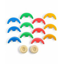 Babyhug Activity Exercise & Fitness Ball for Kids| 12 Activity Fixtures & 2 Rings| DIY Assembly Toy| Learning & Educational Puzzle Ball| Logical Thinking & Brain Development| BIS Certified