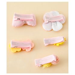Babyhug Free Size Hair Pins And Clips Pack of 5 - Multicolor