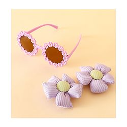 Babyhug Free Size Hair Accessories Combo Sets - Purple.