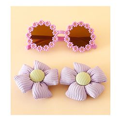 Babyhug Free Size Hair Accessories Combo Sets - Purple.
