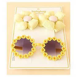 Babyhug Free Size Hair Accessories Combo Sets - Purple.