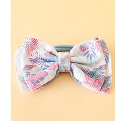Babyhug Free Size Headband With Bow Applique & Sunglasses - Blue