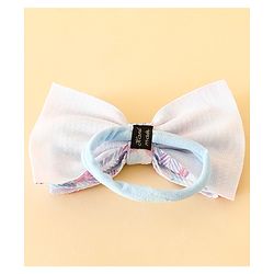 Babyhug Free Size Headband With Bow Applique & Sunglasses - Blue