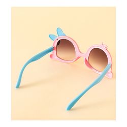 Babyhug Free Size Headband With Bow Applique & Sunglasses - Blue