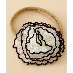 Babyhug Headband with Floral Applique Pack of 3 Free Size - Multicolor