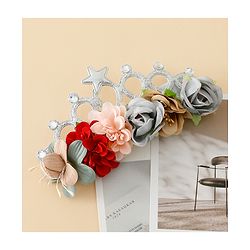 Babyhug Headbands With Floral Applique - Multicolor