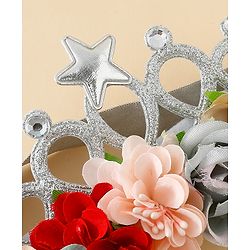 Babyhug Headbands With Floral Applique - Multicolor