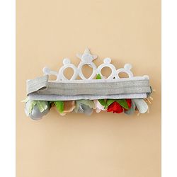 Babyhug Headbands With Floral Applique - Multicolor