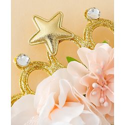 Babyhug Headbands With Floral Applique - Multicolor