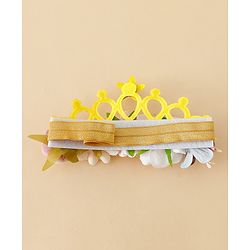 Babyhug Headbands With Floral Applique - Multicolor