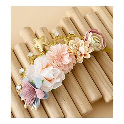 Babyhug Headbands With Floral Applique - Multicolor