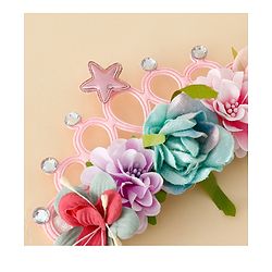Babyhug Headbands With Floral Applique - Multicolor