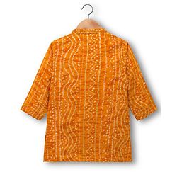 Babyhug Cambric Woven Full Sleeves Kurta Pajama Set with Motif Print- Mustard
