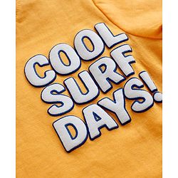 Babyhug Cotton Knit Half Sleeves T-Shirts With Beach Theme Print Pack of 3 - Multicolor