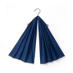 Babyhug Cotton Woven Three Fourth Sleeves Kurta & Palazo Set With Dupatta - Navy Blue