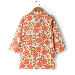 Babyhug Cambric Woven Full Sleeves Kurta Dhoti Set with Floral Print - Off White