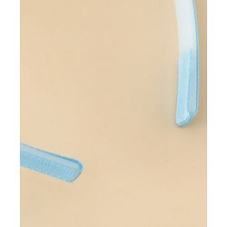 Babyhug Free Size Hair Band With Bow & Sequinned Floral Applique -Light Blue