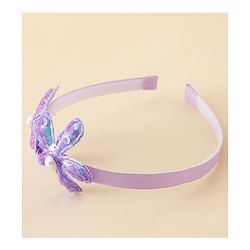 Babyhug Free Size Hair Bands with Floral Applique - Fuchsia
