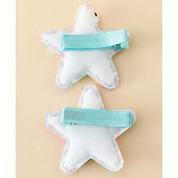 Babyhug Free Size Sequin Star Hair Clips Pack Of 2 - Pink.