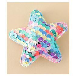 Babyhug Free Size Sequin Star Hair Clips Pack Of 2 - Pink.