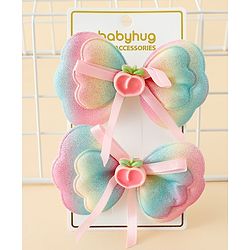 Babyhug Free Size Bow Hair Rubber Band Pack of 2 - Multicolor