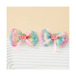 Babyhug Free Size Bow Hair Rubber Band Pack of 2 - Multicolor