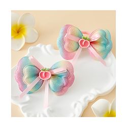 Babyhug Free Size Bow Hair Rubber Band Pack of 2 - Multicolor