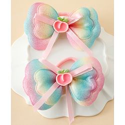 Babyhug Free Size Bow Hair Rubber Band Pack of 2 - Multicolor