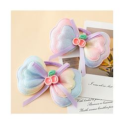 Babyhug Free Size Bow & Butterfly Hair Band Pack of 2 - Multicolor